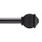Kenney Mfg Kenney Beckett 5/8" Standard Decorative Window Curtain Rod, 48-86", Black KN71709V1 - alternate 1